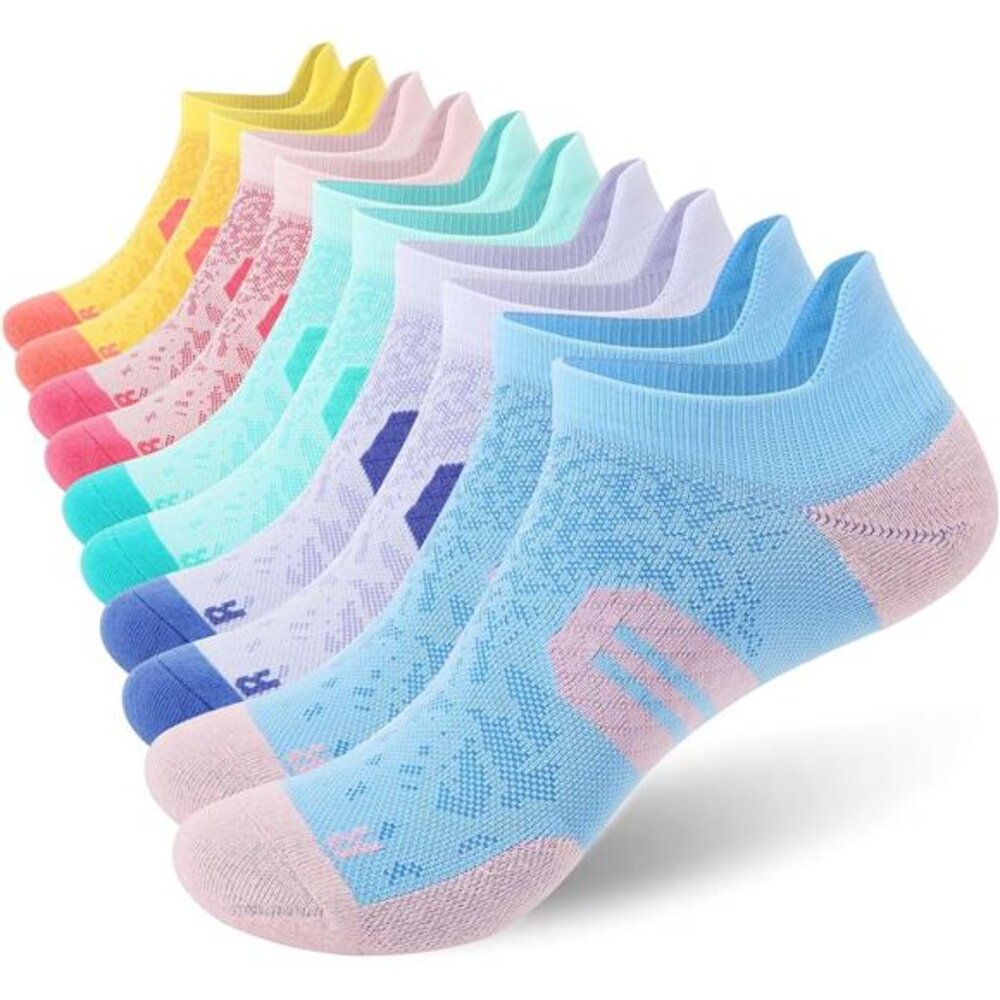 Womens Ankle Compression Socks with Arch Support Athletic Low cut Running Socks